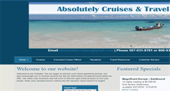 Desktop Screenshot of absolutelycruisesplus.vacationport.net