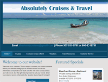 Tablet Screenshot of absolutelycruisesplus.vacationport.net